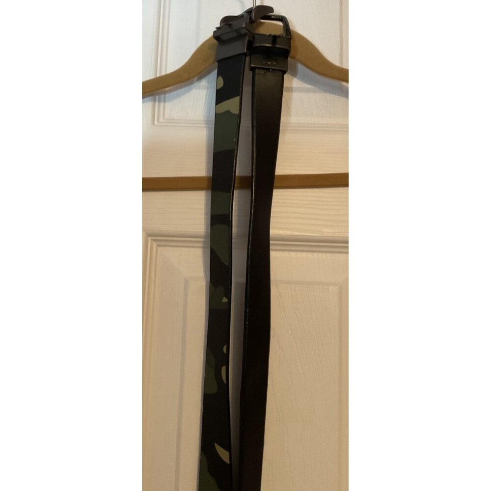 Teen Boys Mens Belts Camo Black Medium 26-28 Vegan Leather
